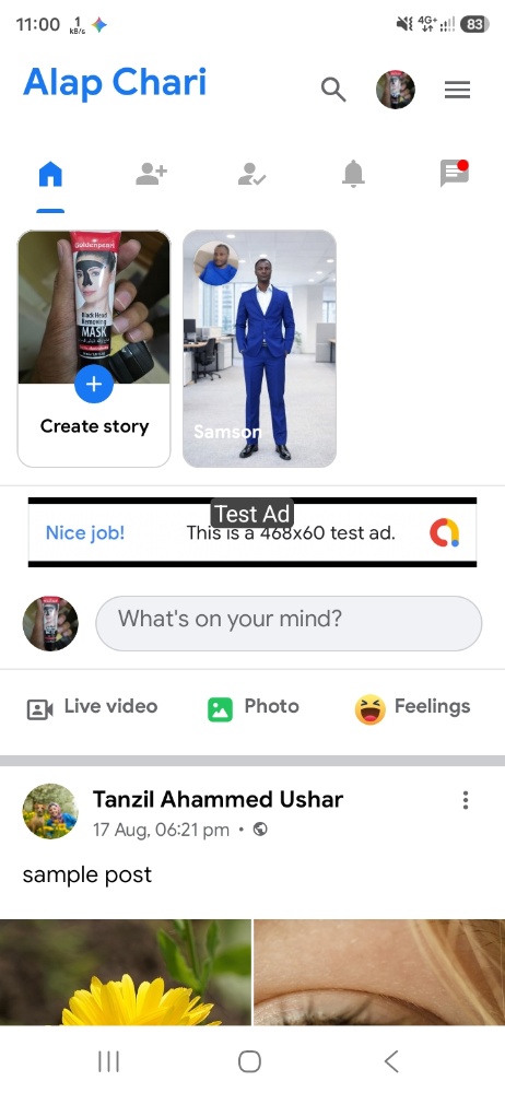 Alap Chari Home Feed